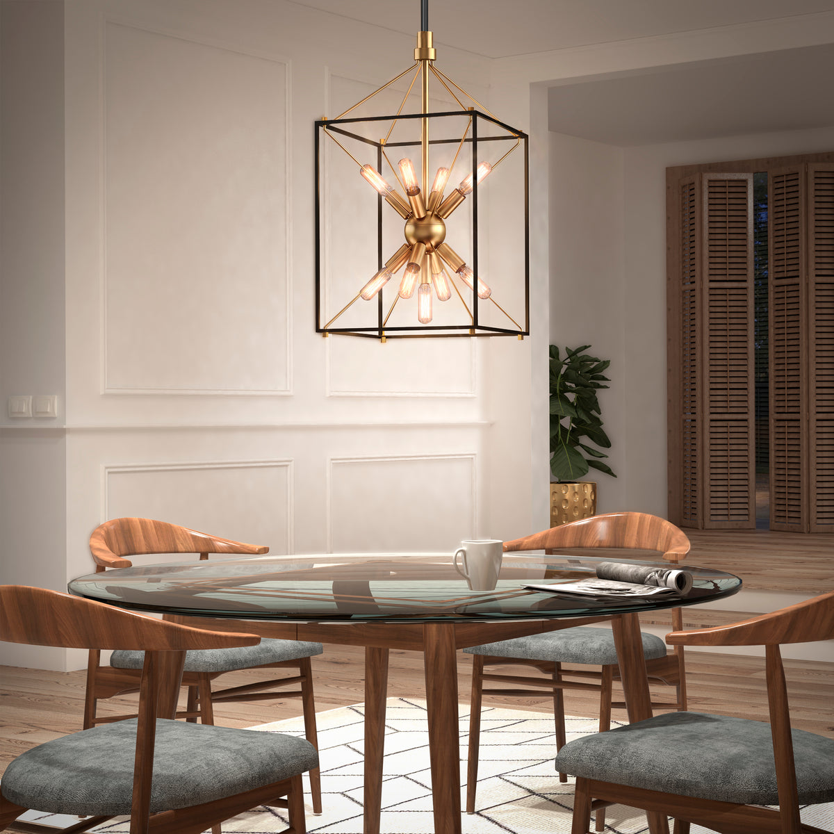 Clyde 9-light LED pendant light