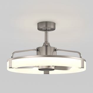 Artika Sunnyvale 23 in. LED modern fandelier ceiling fan with light, round frosted ring, and remote included.