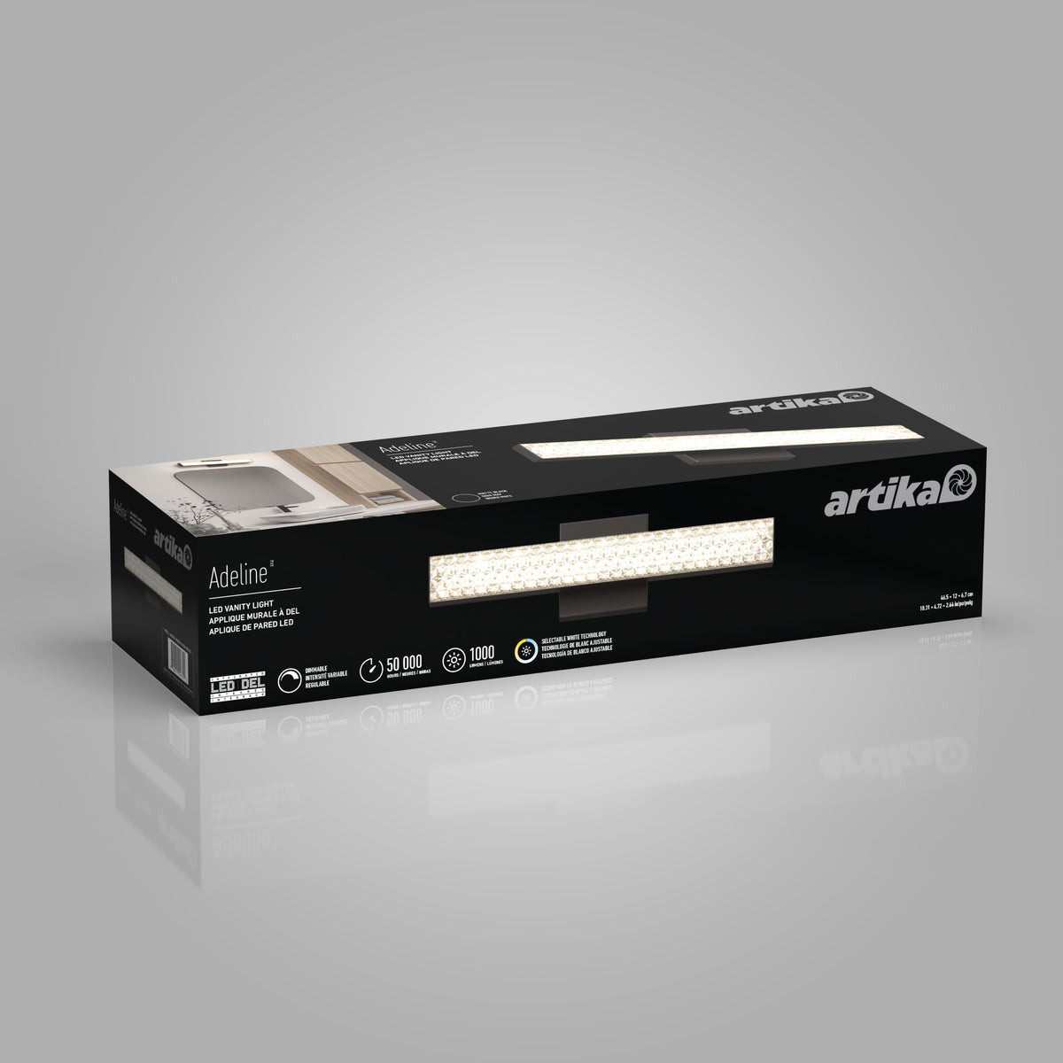 Adeline 18 pulg (46 cm) luminario de baño LED integrado 3 TCL para baño