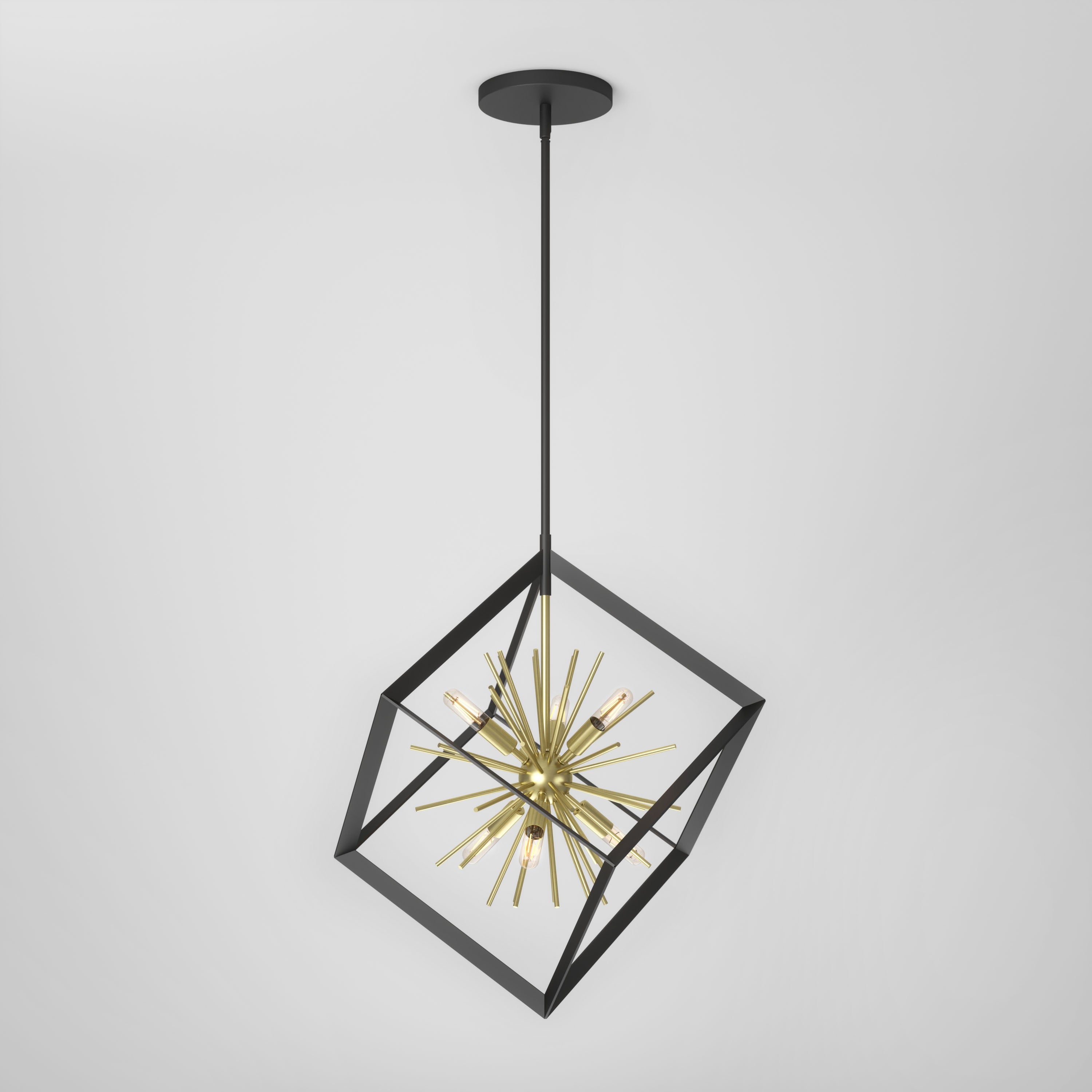 Nebula 6-Light Pendant Black and Gold | Artika Canada