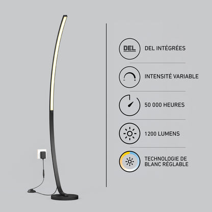 Lampadaire DEL Arc
