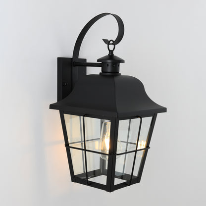 Jatoba outdoor lantern wall light
