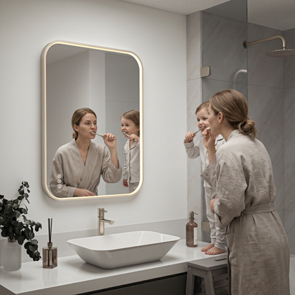 Royce Dimmable LED Mirror, 3 CCT, Horizontal and Vertical Mount