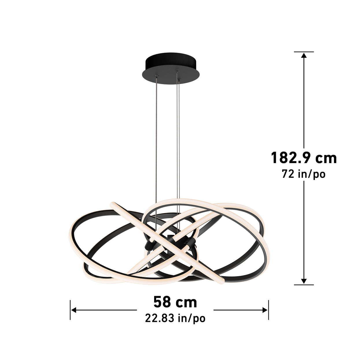 Maelstrom LED pendant light