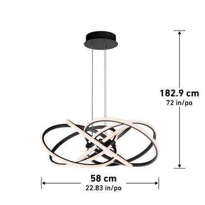 Maelstrom lámpara suspendida LED