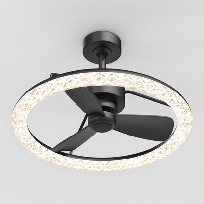 Carat 23" LED Modern Ceiling Fan with Remote Control