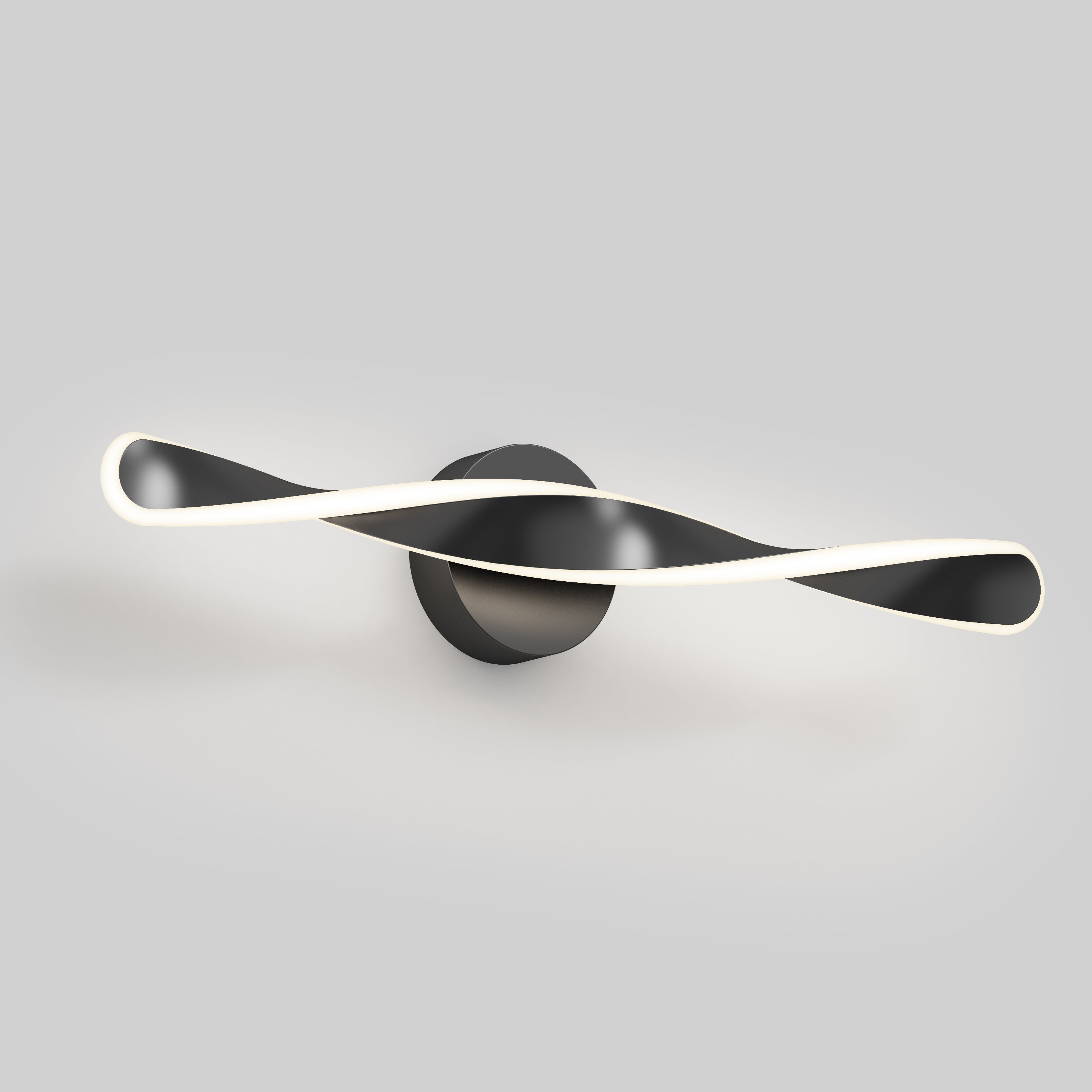Finley LED modern bathroom vanity light 3 CCT in Matte Black