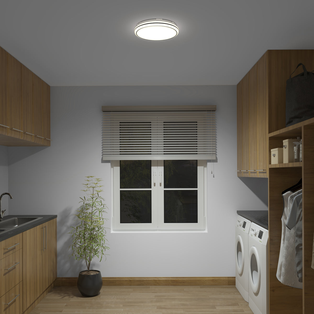 Emina 13 in. LED flush mount light 3 CCT
