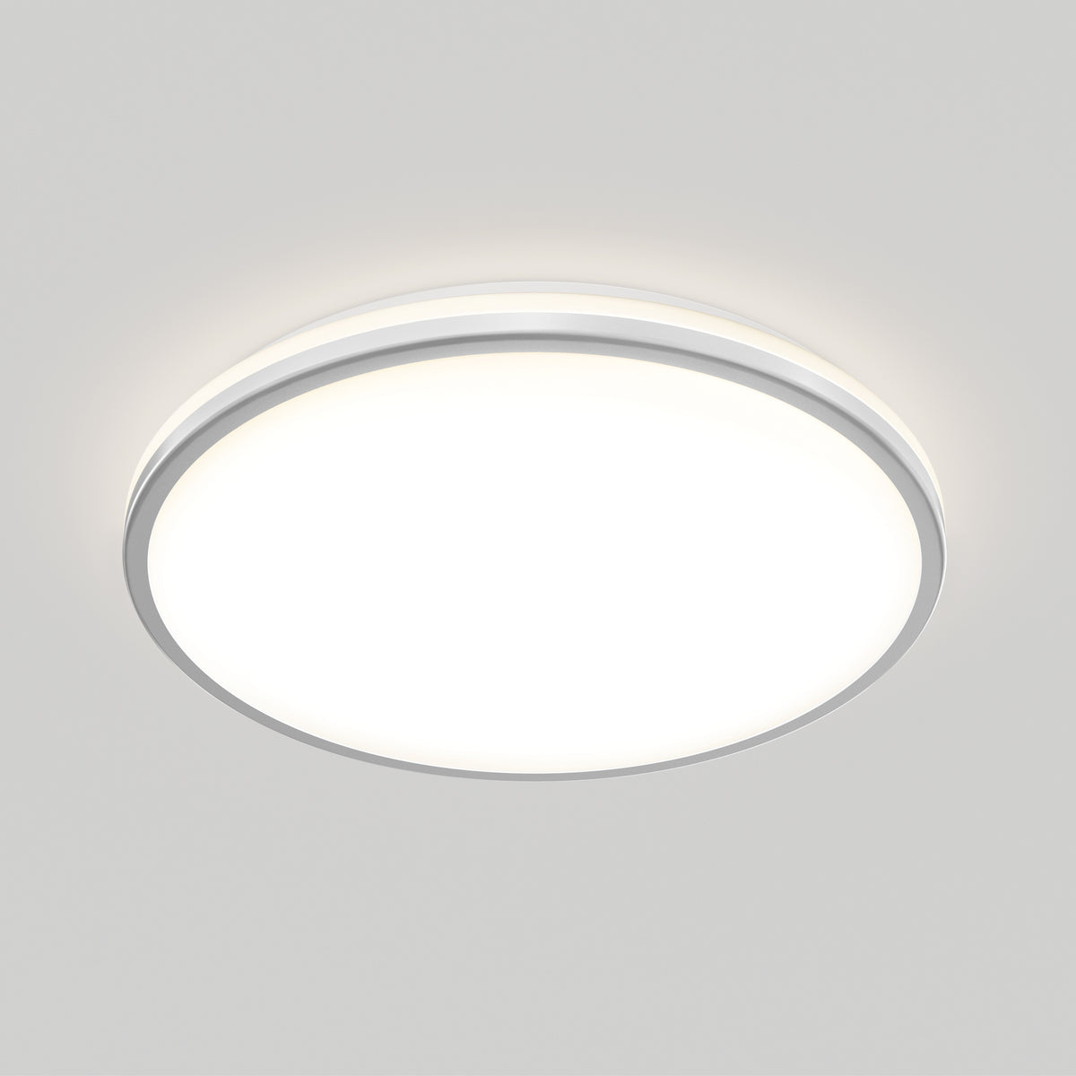 The Artika Macy 15" LED modern flush mount light offers bright, even RGB Wifi lighting with a sleek white frame.