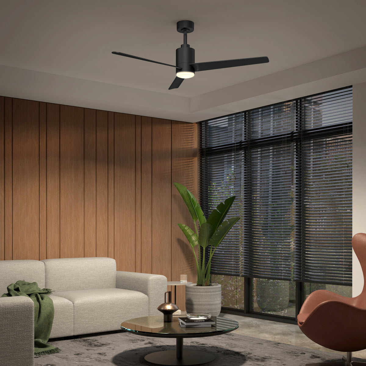 Ellison 132 cm (52 in.) LED moderno fandelier ventilador de techo con luz - control remoto incluido