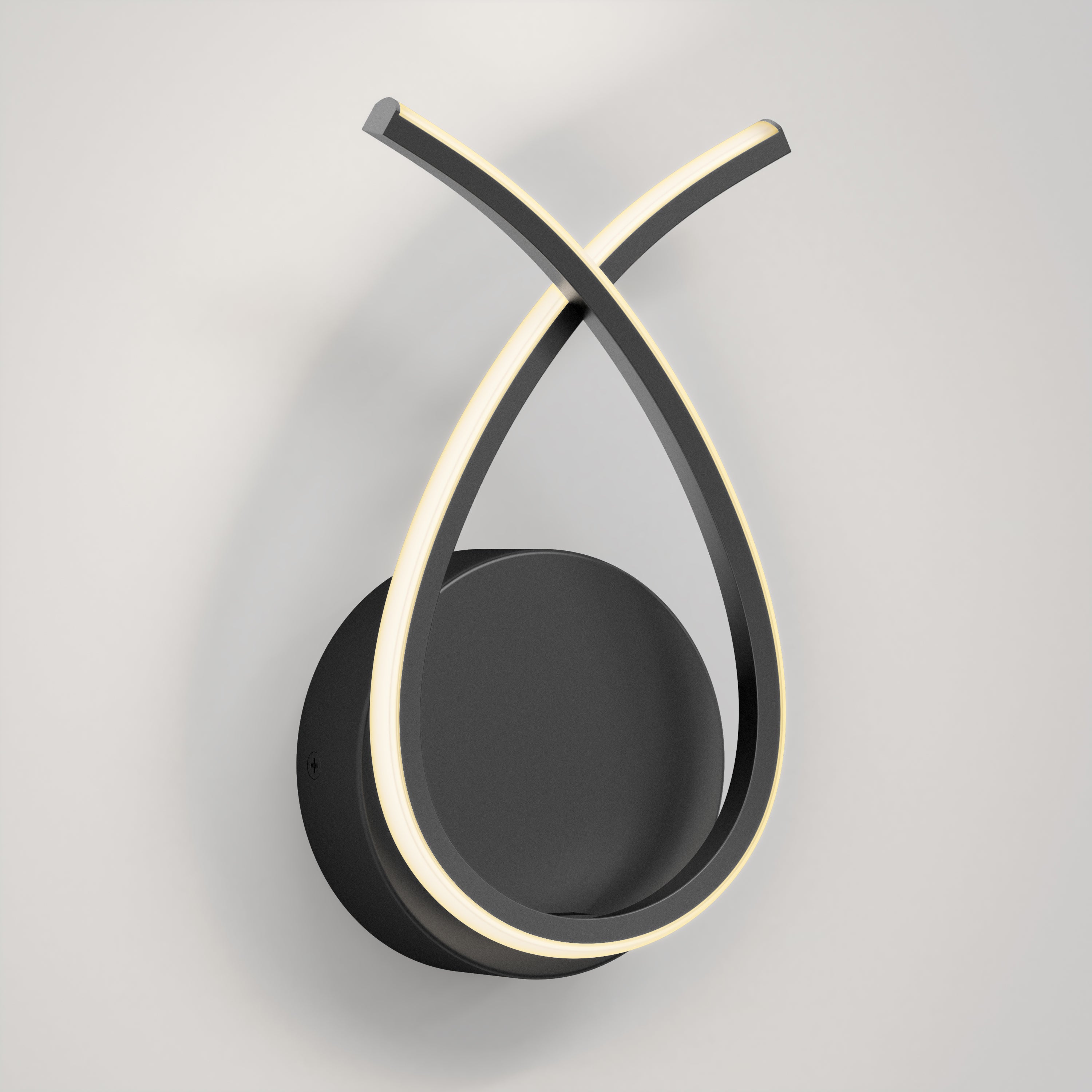 Gamma modern LED wall sconce 5 CCT black | Artika