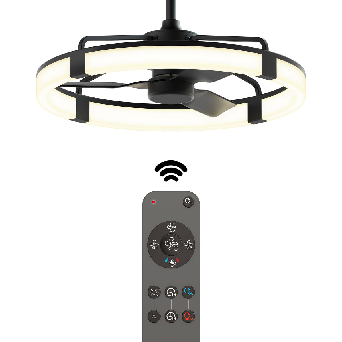 Sunnyvale 28 in. LED modern ceiling fan - with remote