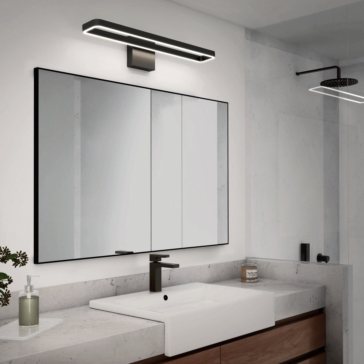 Hinge LED modern bathroom vanity light 3 CCT