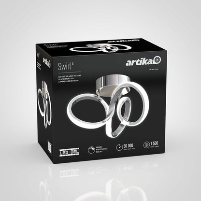 Swirl lámpara de techo LED