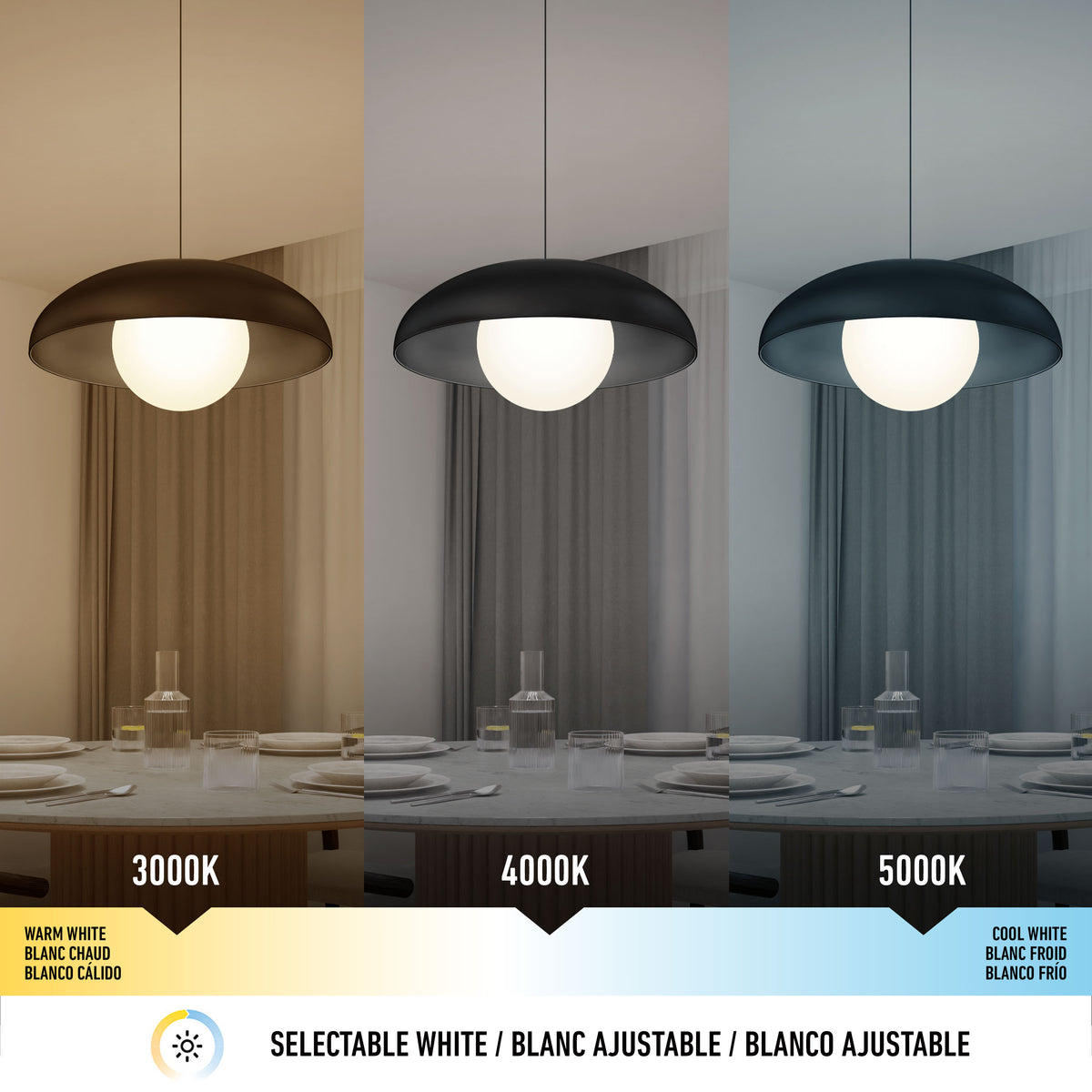 Boden suspension moderne rustique à DEL 3 CCT