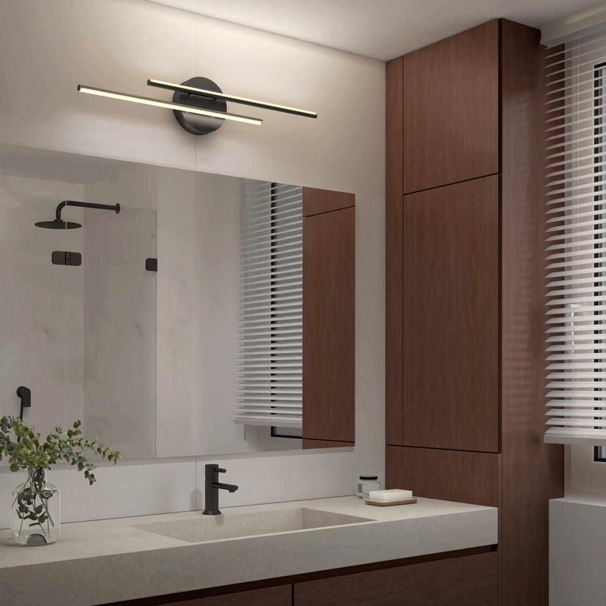 Cisco 27 pulg (69 cm) luminario de baño LED integrado 5 TCL para baño