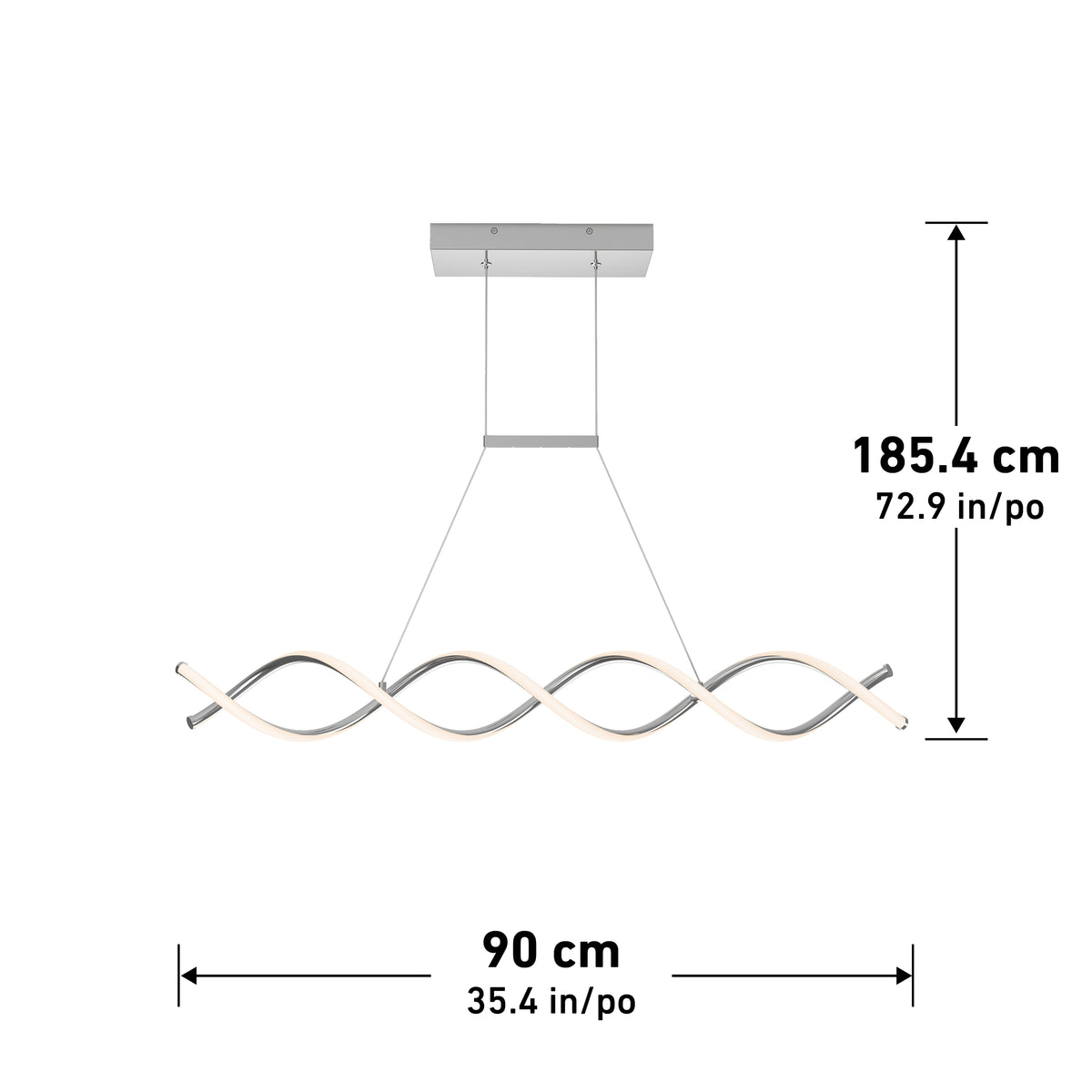 DNA Linear suspension moderne à DEL
