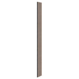A single vertical wooden slat with a grooved surface, shown against a white background.