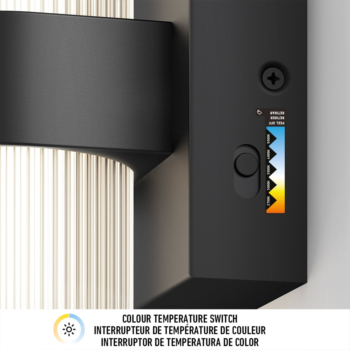 Mirado modern LED wall sconce 5 CCT