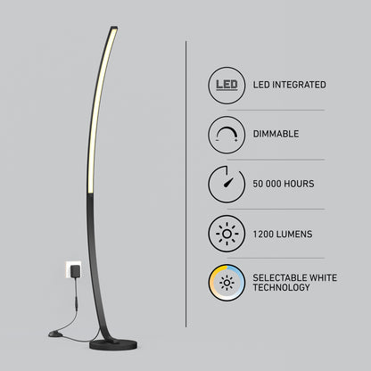Lampadaire DEL Arc
