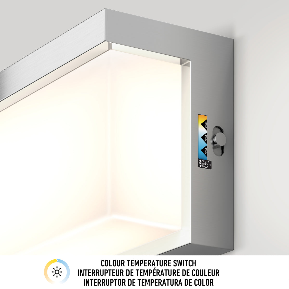 Bristol 18 po (46 cm) luminaire de vanité DEL intégré 3 TCL pour salle de bain