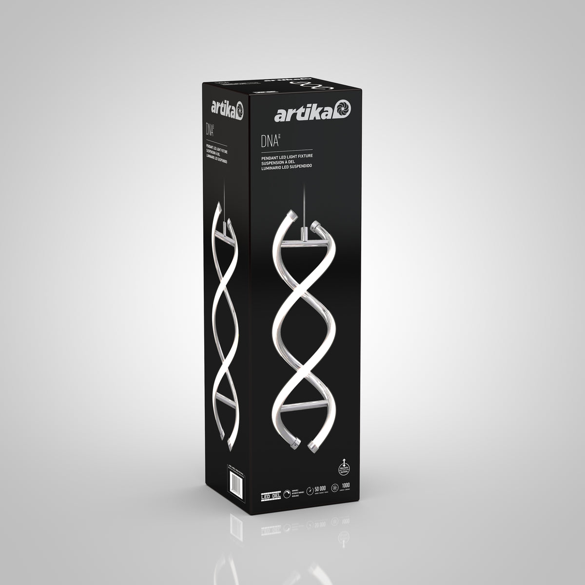 DNA LED pendant light