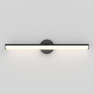 The Artika Ewen modern LED bathroom vanity light 5 CCT features a sleek cylindrical design, perfect for soft white bathroom mirror lighting.