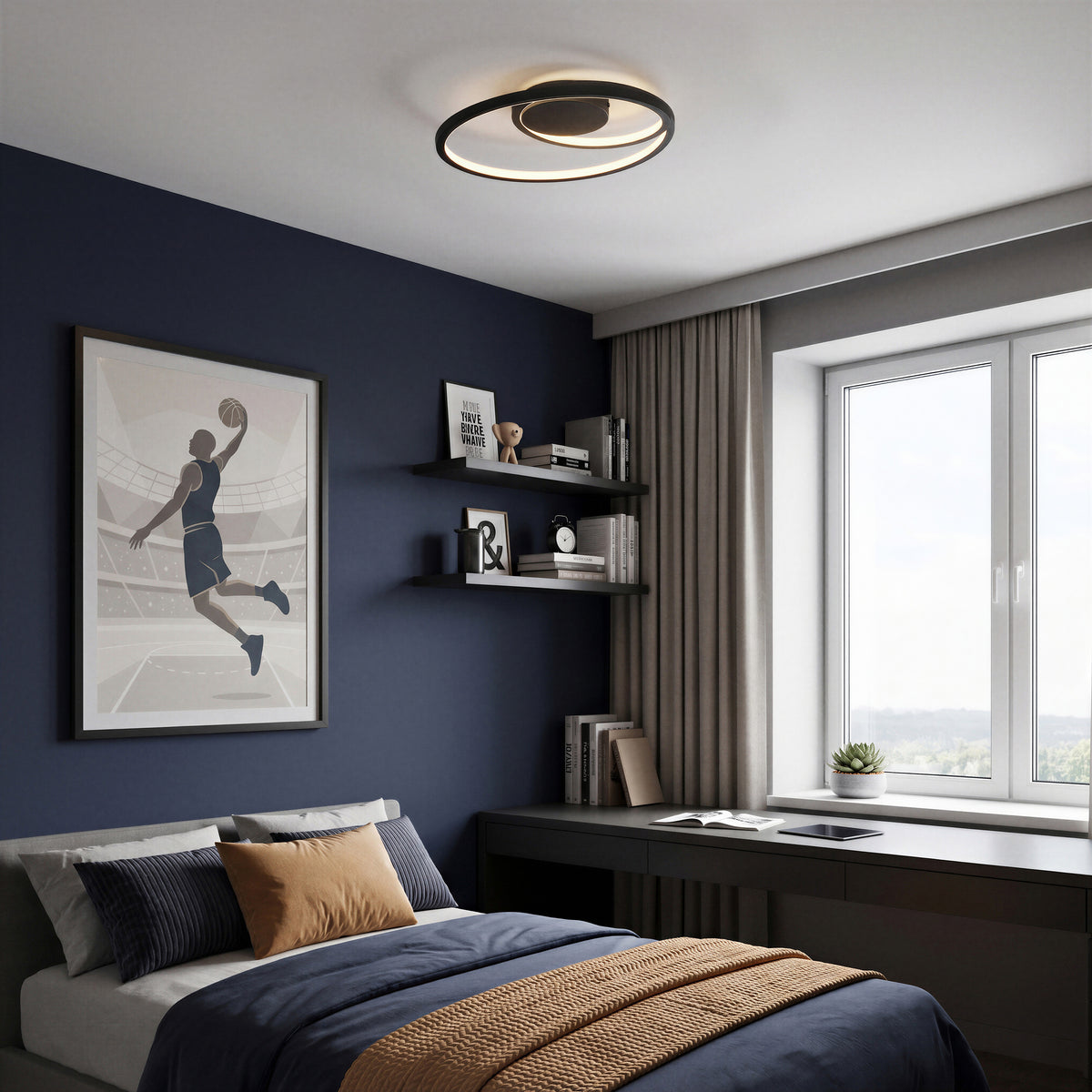 Salto 14 in. (36 cm) Modern LED Flush Mount Ceiling Light