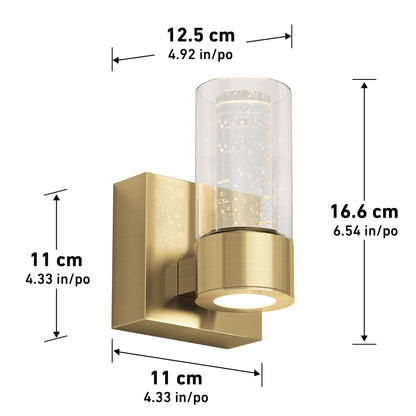 Essence applique meuble Lavabo à 1 Lumière