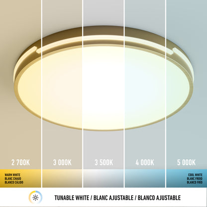 Delray lámpara de techo LED moderno 15.7 in. 5 CCT