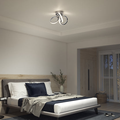 Swirl LED flush mount