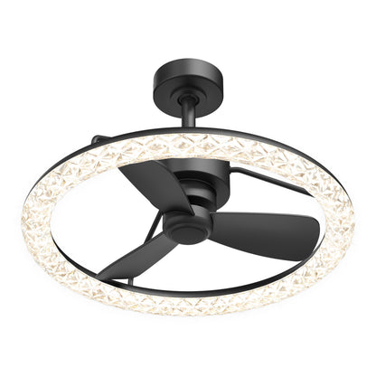 Carat 23" LED Modern Ceiling Fan with Remote Control