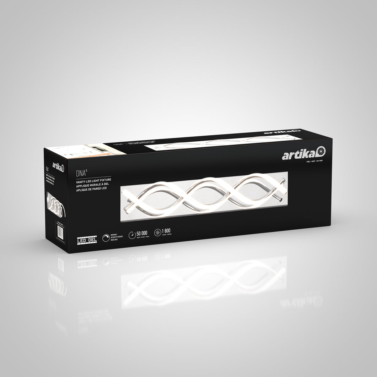 DNA modern LED bathroom vanity light