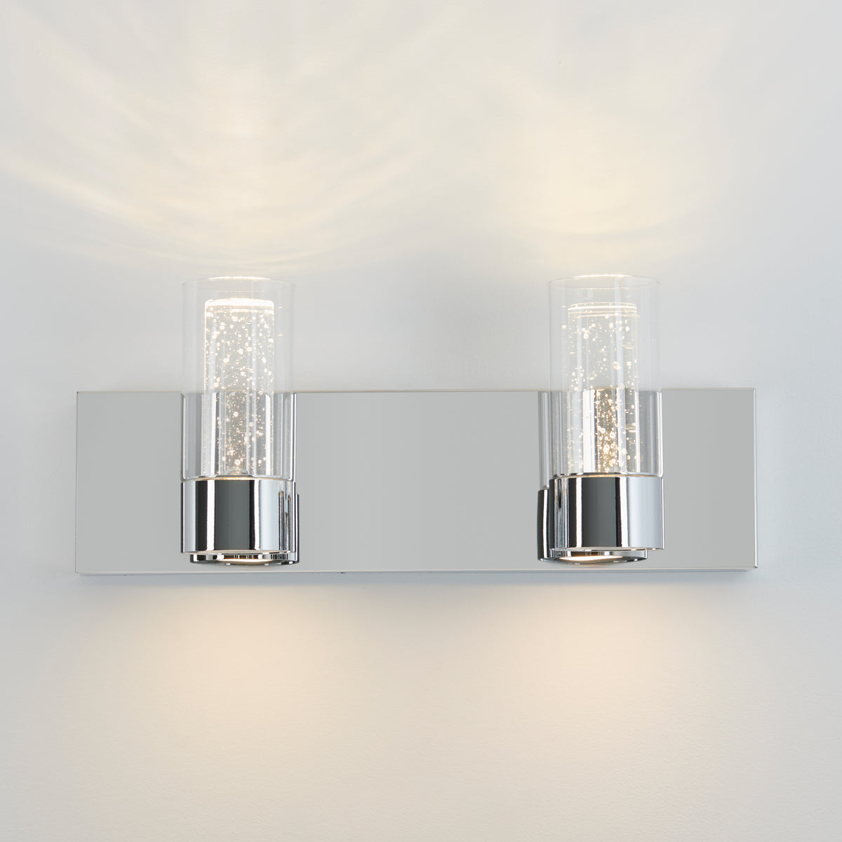 Ratio 16 pulg (40 cm) luminario de vanidad de 2 luces LED moderno para baño