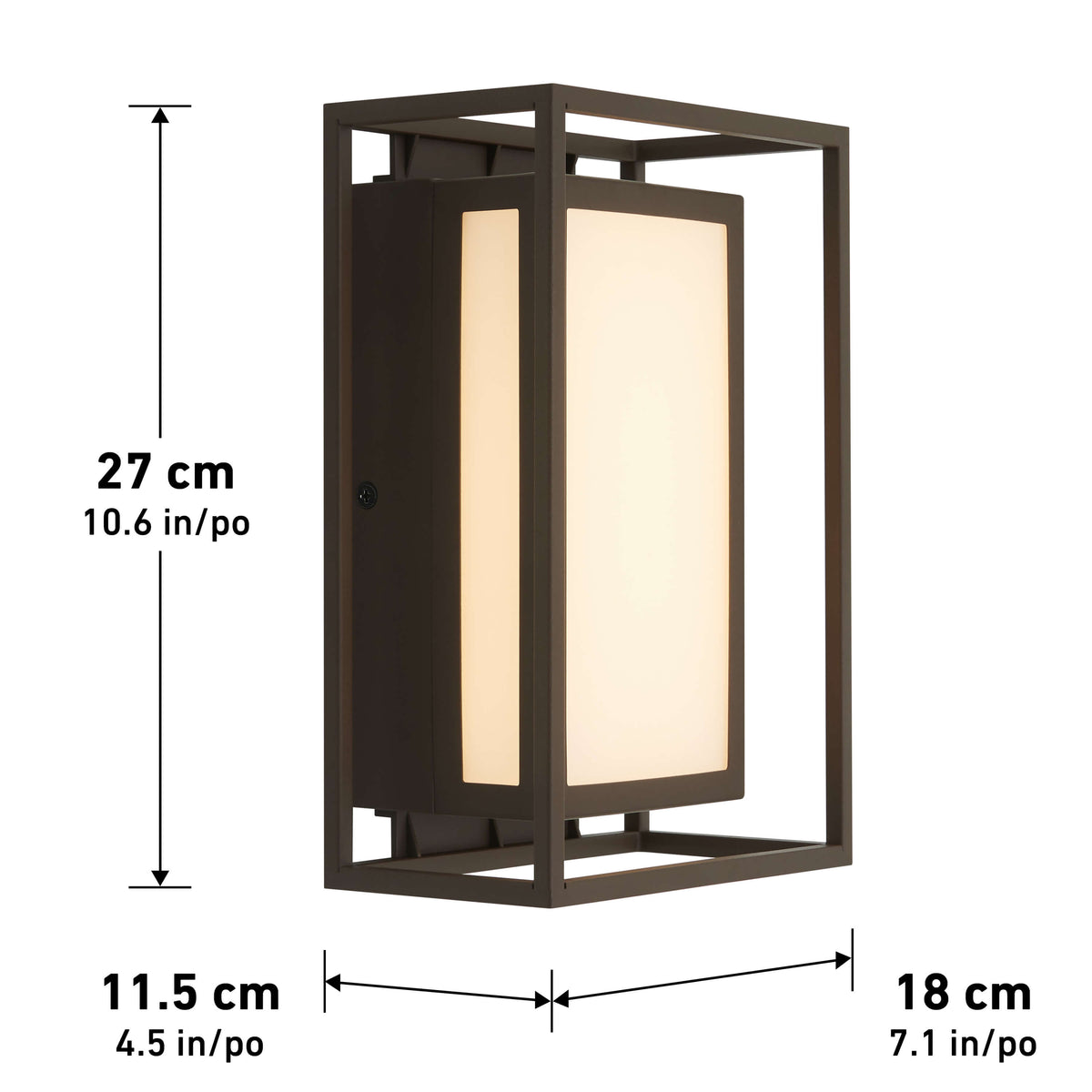 Ghost indoor-outdoor LED wall light
