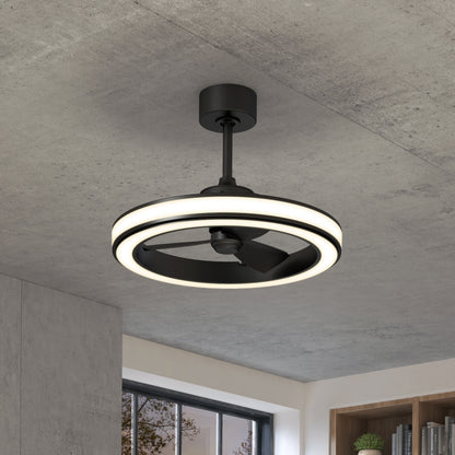 Edwin ventilateur moderne 23 po. à DEL - avec télécommande