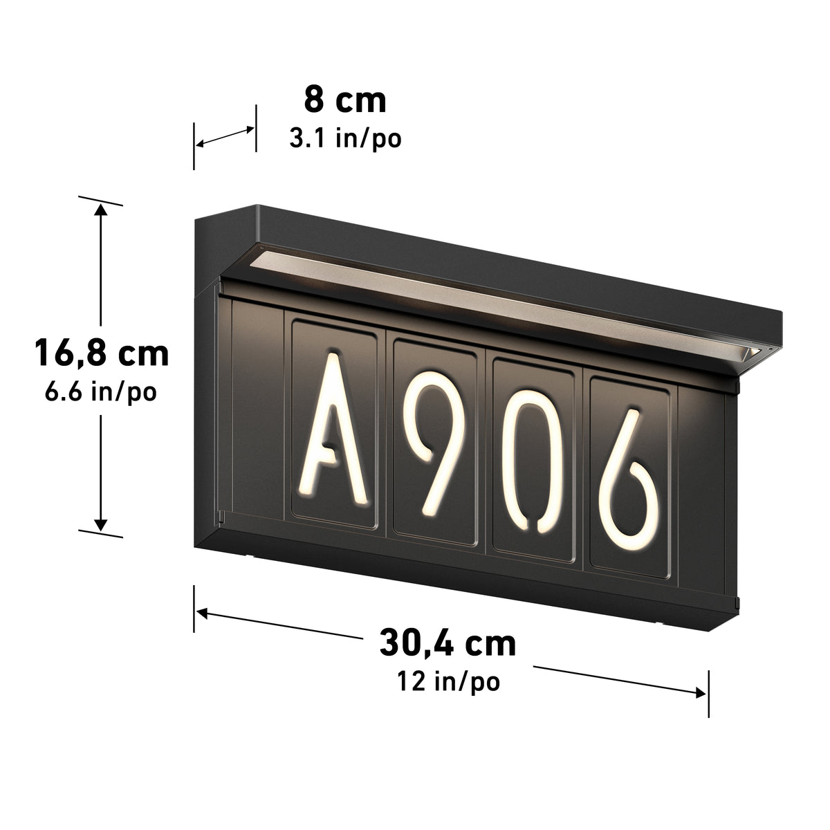 Bowen luminaire solaire à DEL extérieur adresse 5 CCT
