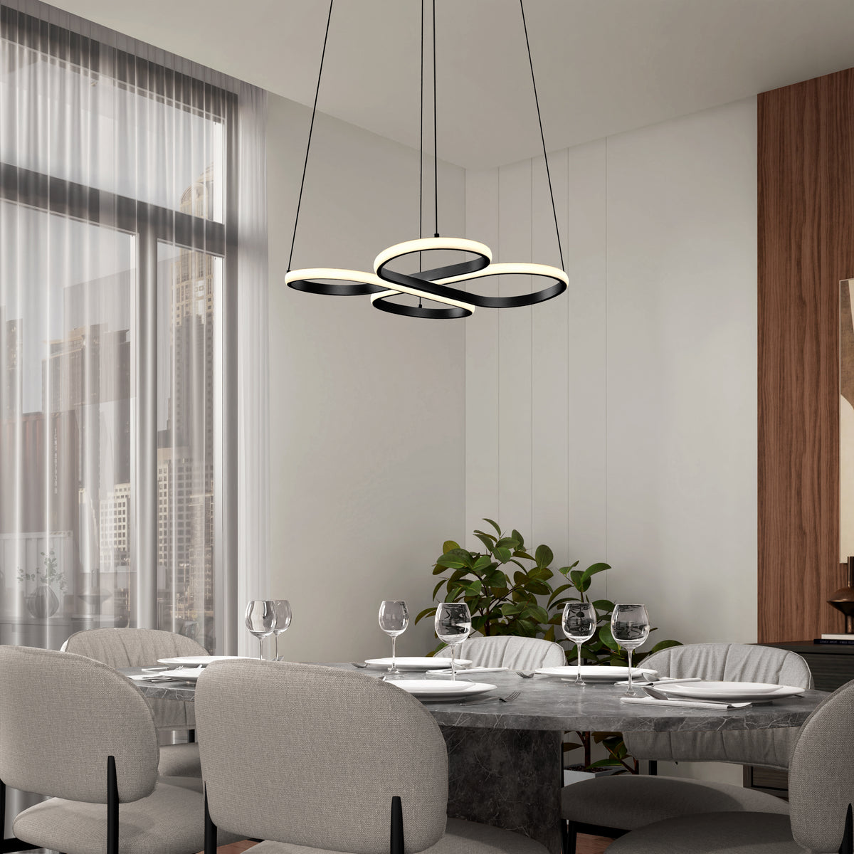 Atrium suspension à DEL 5 CCT