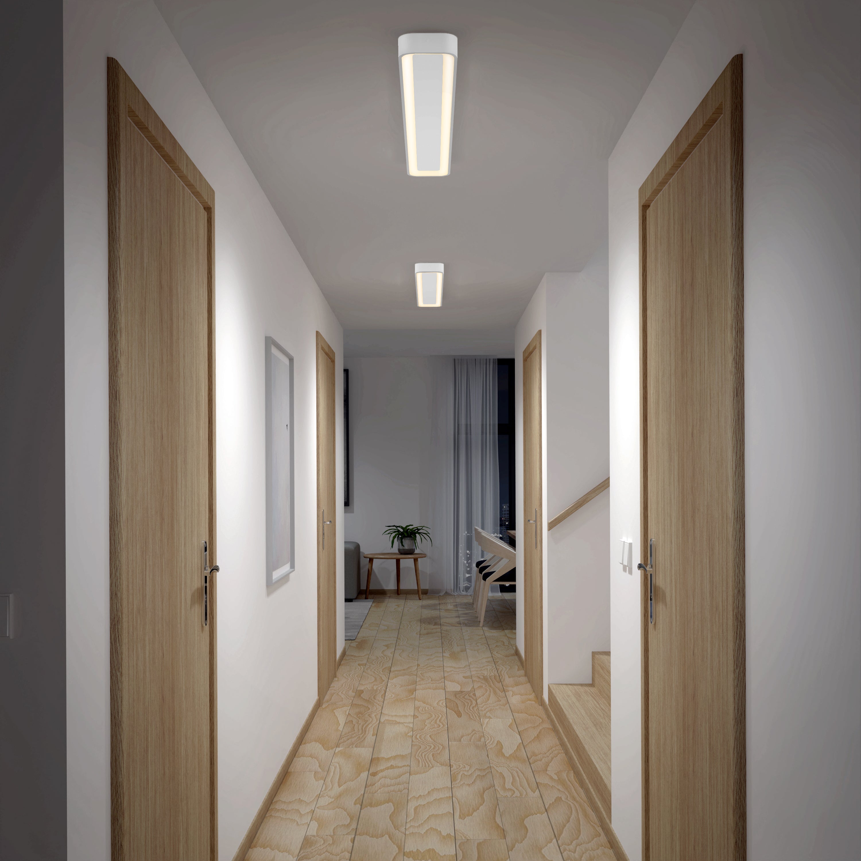 AYA　1002 Aiden 48 in. LED Flush Mount Light 5 CCT White | Artika