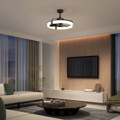 Sunnyvale ventilateur moderne 23 po. à DEL - avec télécommande