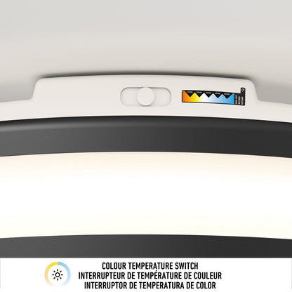 Hemisphere 15 in. LED flush mount light 5 CCT