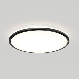 The Artika Macy 15" LED flush mount offers RGB WiFi smart lighting, black trim, and Alexa compatibility for modern ceilings.