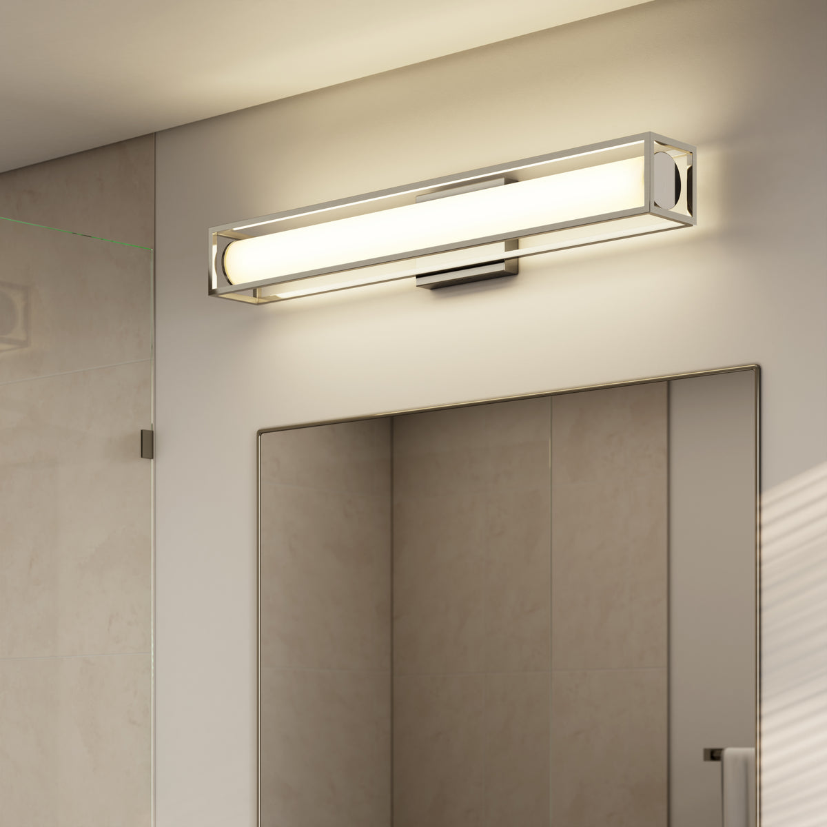 Venicia 27 pulg (69 cm) luminario de baño LED integrado para baño