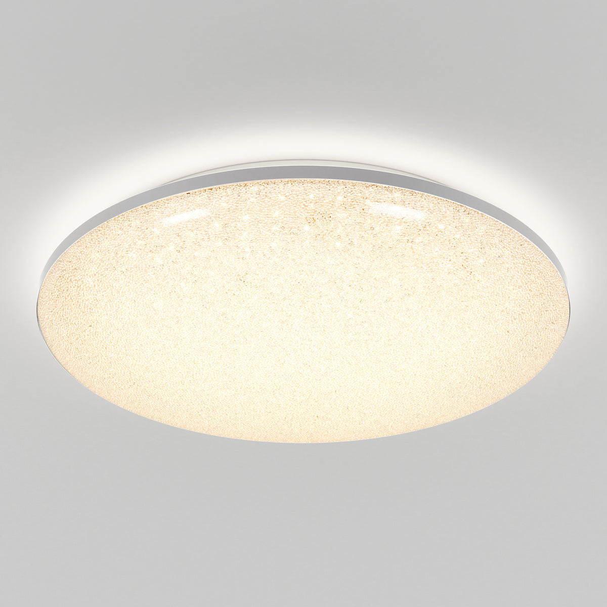 Sparkle 18 in. (45 cm) Modern LED Flush Mount Ceiling Light - With Remote