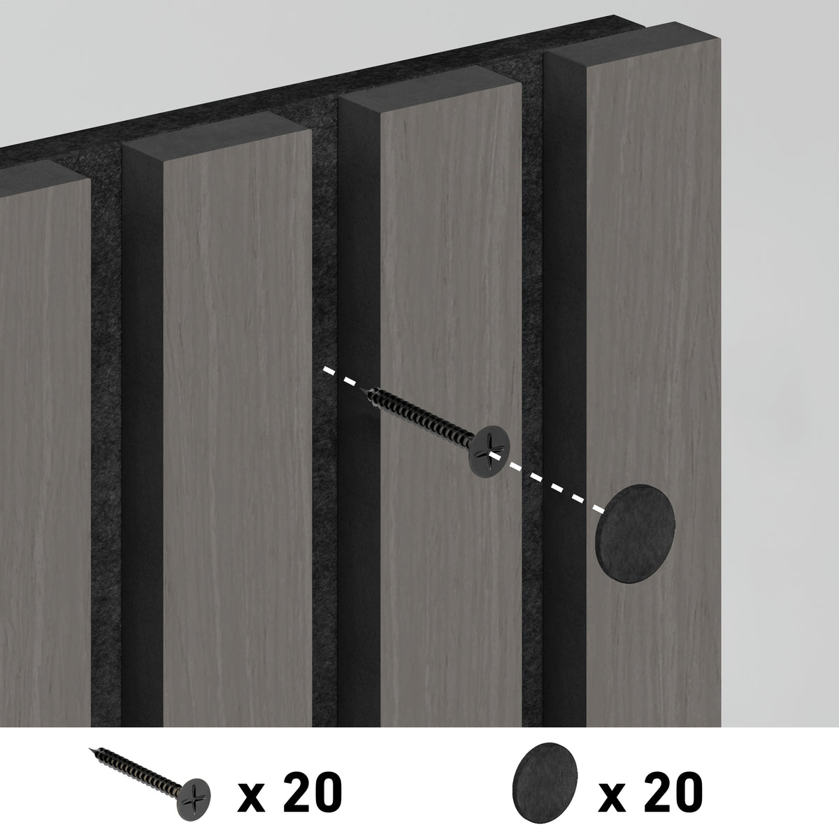Sonolok 15.5 ft sound-absorbing wall panel kit (4-pack)