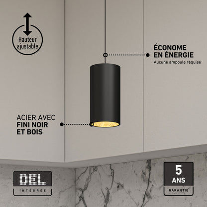 Artika Alton mini LED pendant light, 5 CCT options, adjustable height, 5-year warranty—ideal for kitchens.