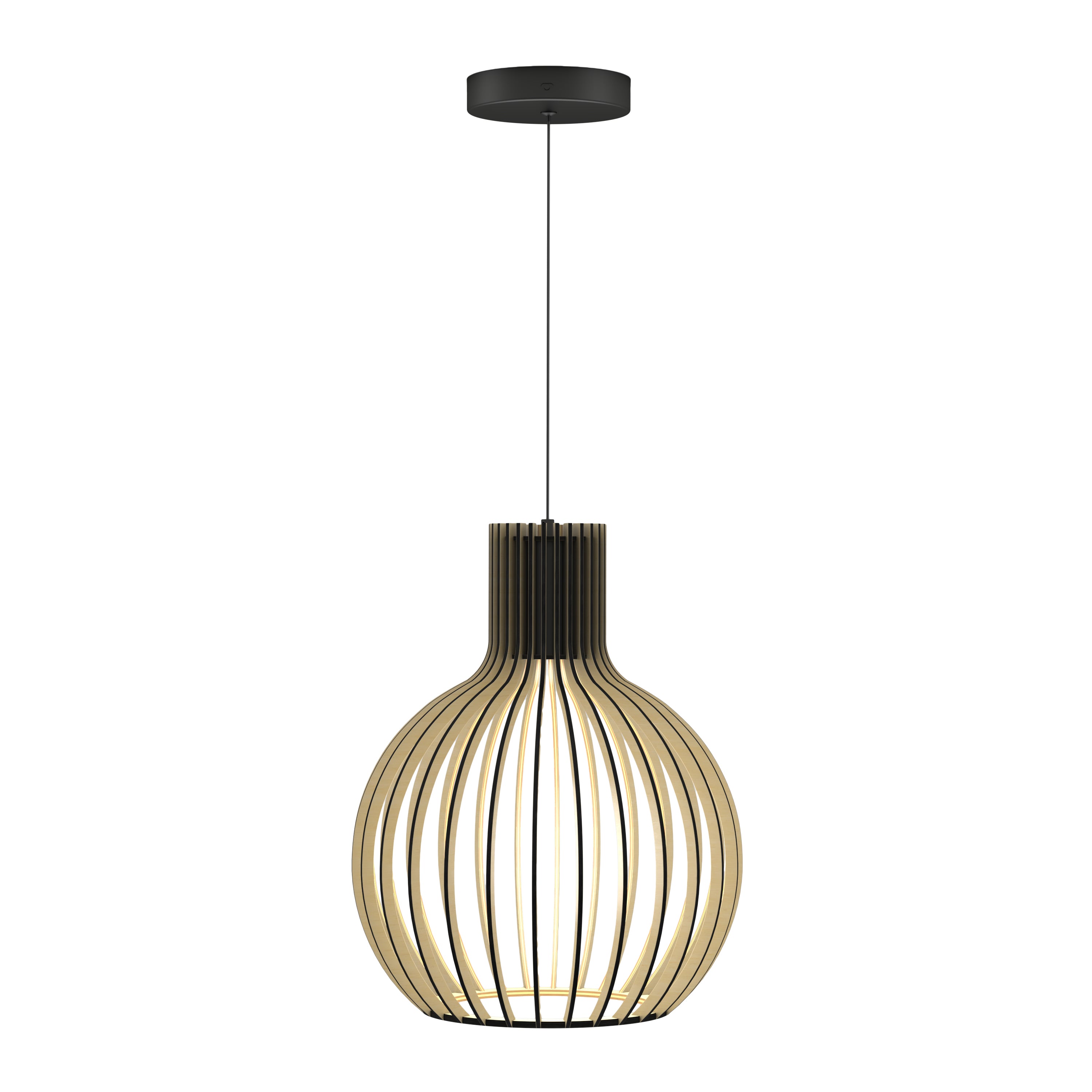 Tomi LED Pendant Light in Wood Effect | Artika Canada