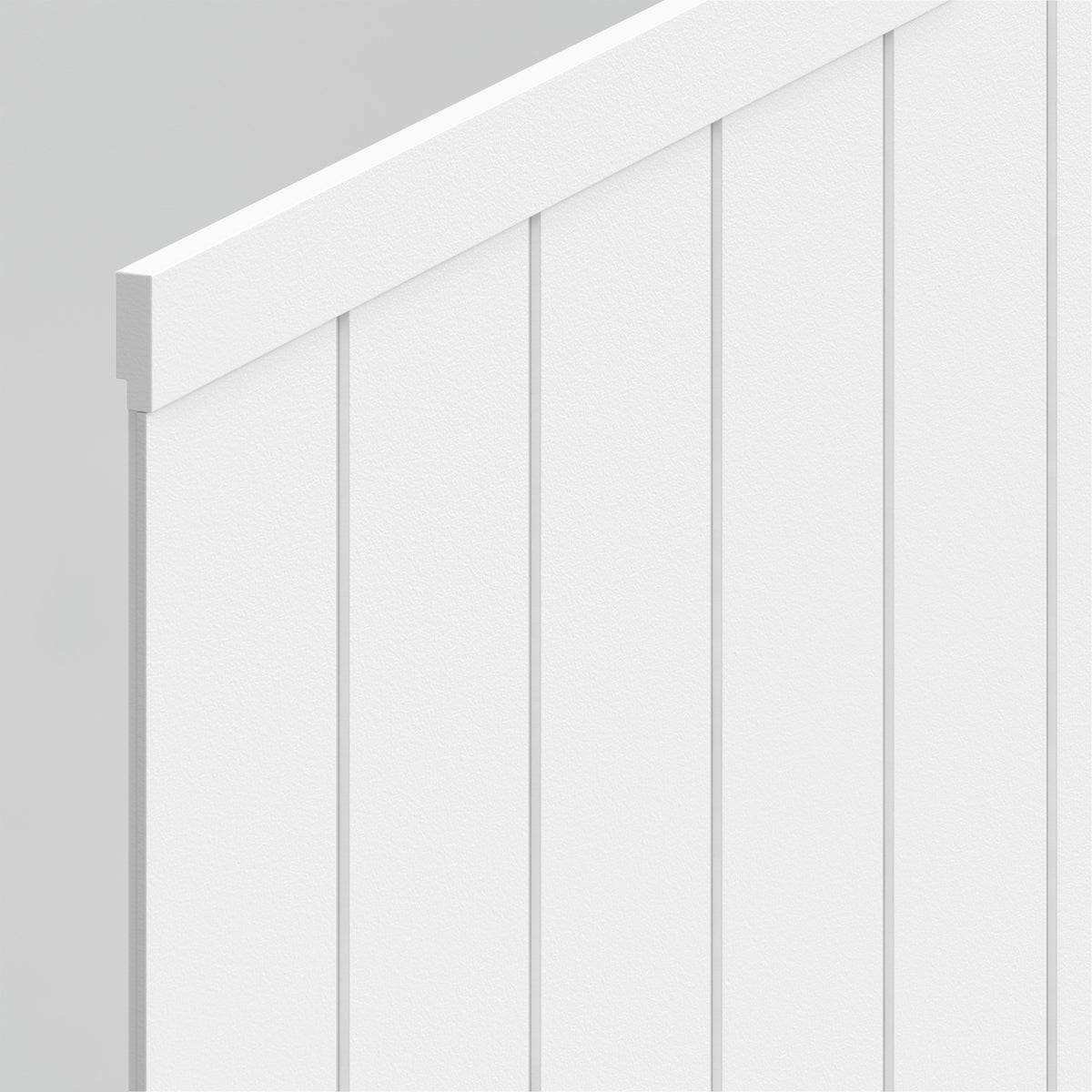 Close-up of AXEN Shilap 48 in. Artika MDF Wall Panels, ready-to-paint, shiplap style (12-pack), against a light grey background.