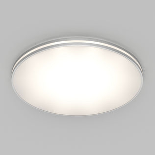 Artika GLOW 30 in. LED Flush Mount Ceiling Light, 5 CCT with Remote, round & modern, lit against a plain light gray background.