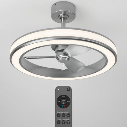Edwin ventilateur moderne 25 po. à DEL - avec télécommande
